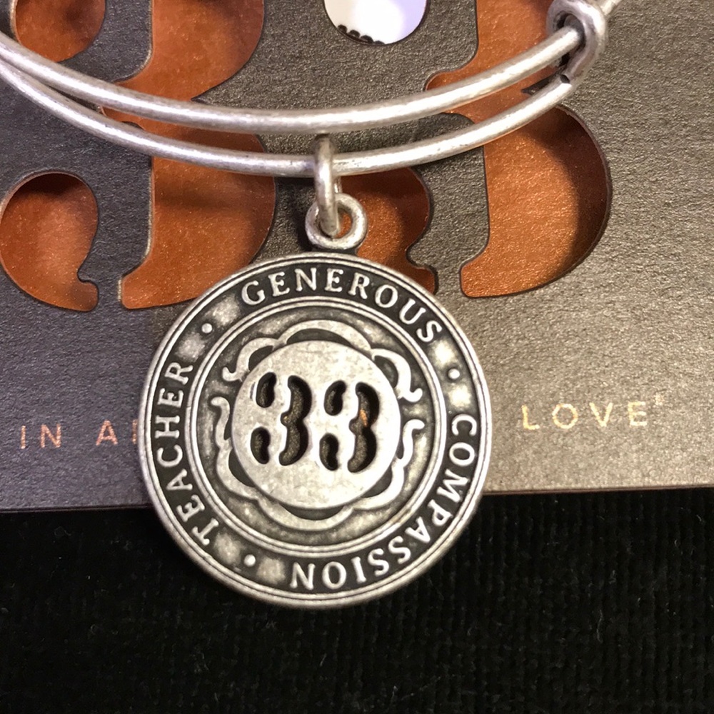 NWT Alex and Ani Numerology 33 Bracelet